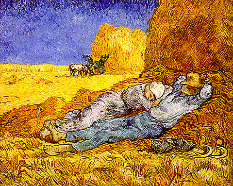 Vincent Van Gogh (1890) La Sieste